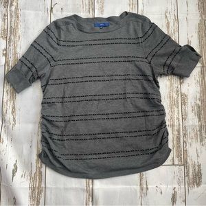 Striped Grey Sweater Apt. 9